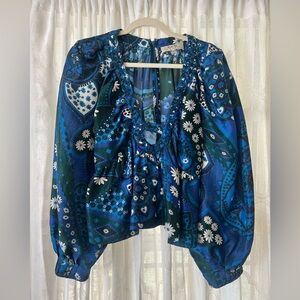 SEA New York Silk Mandala Blouse Size S